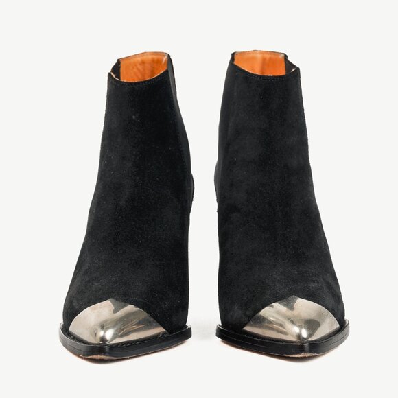 Isabel Marant Lemsey Black Suede Ankle Boots - Picture 2 of 9